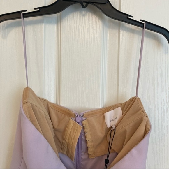 CINQ À SEPT Cassandra Strapless Ruffle Dress Sz 12 - Picture 10 of 11